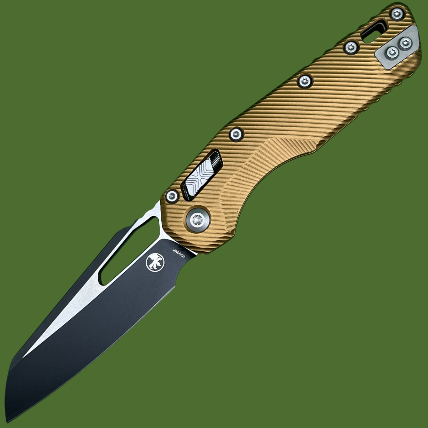 Microtech MSI S/E Fluted Tan Aluminum Standard 210-1FLTA
