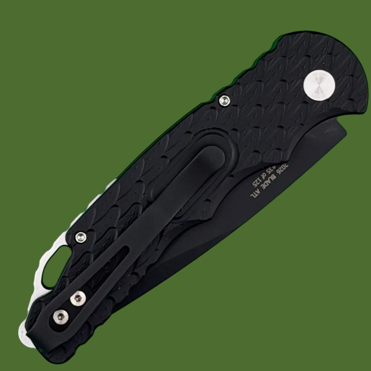 Protech TR-5 Auto Black Feather Texture, DLC Blade BSA26.TR5.1