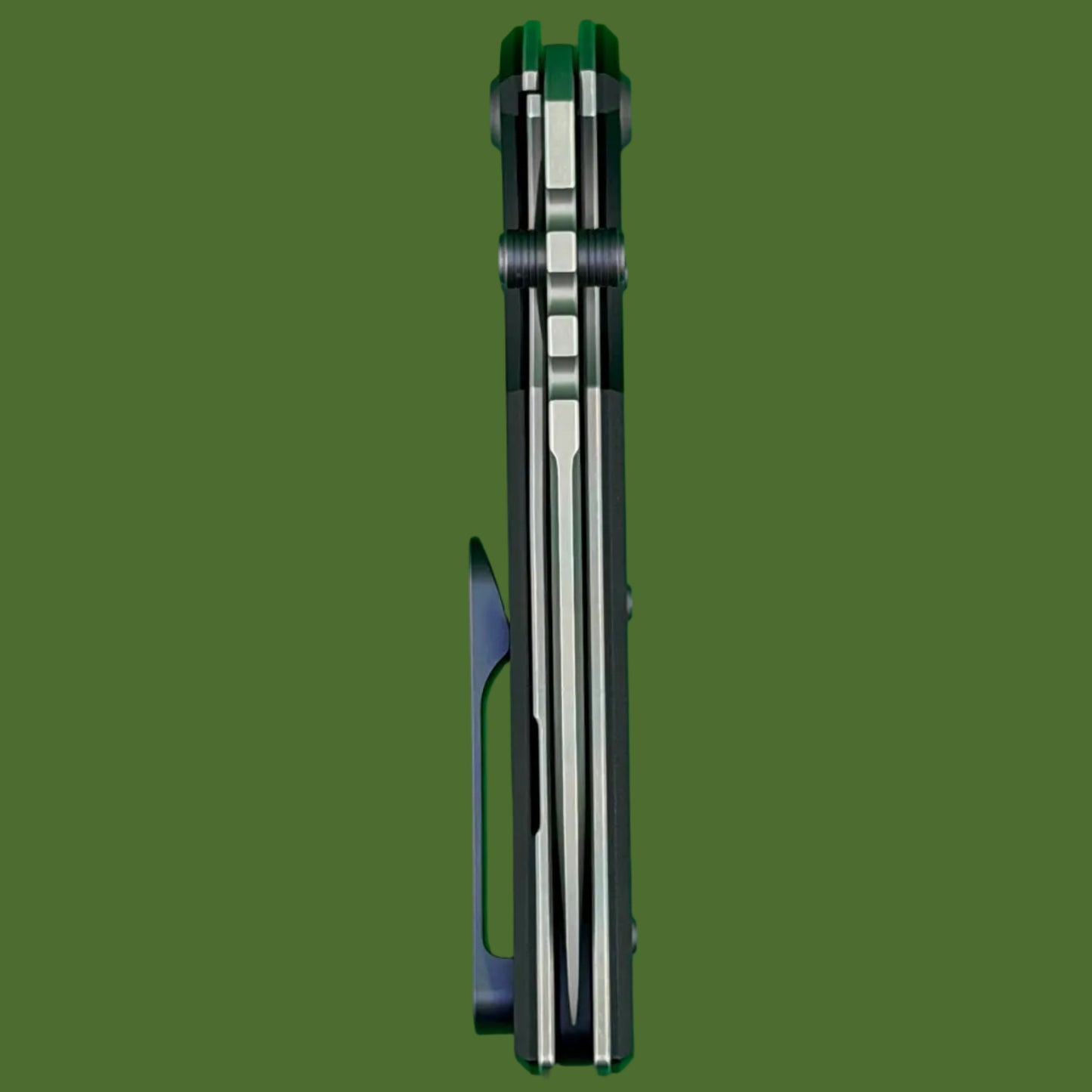 Chaves Blue Label Redencion 229 Liner Lock Black Knurled Aluminum Handles Purple Hardware (Stonewash Drop Point)