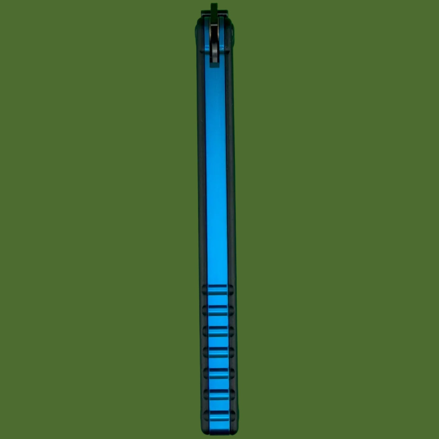 Squid Industries Inked Nautilus V2 Black G-10 Blue Trainer Balisong