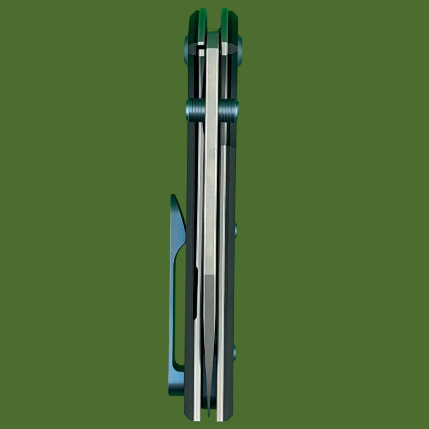 Chaves Blue Label Scapegoat Street Liner Lock Black Knurled Aluminum Handles Blue Hardware (Stonewash)