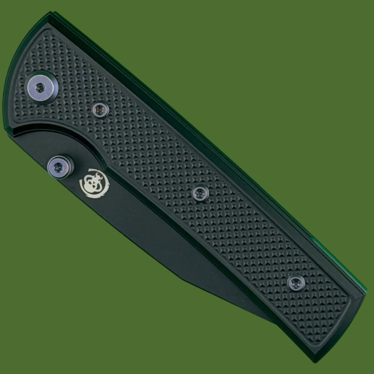 Chaves Blue Label Scapegoat Street Liner Lock Black Knurled Aluminum Handles Purple Hardware (Black)