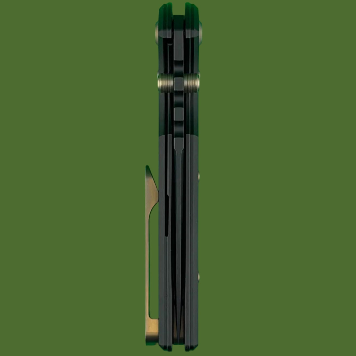 Chaves Blue Label NTAK Liner Lock Black Knurled Aluminum Handles Bronze Hardware (Black Drop Point)