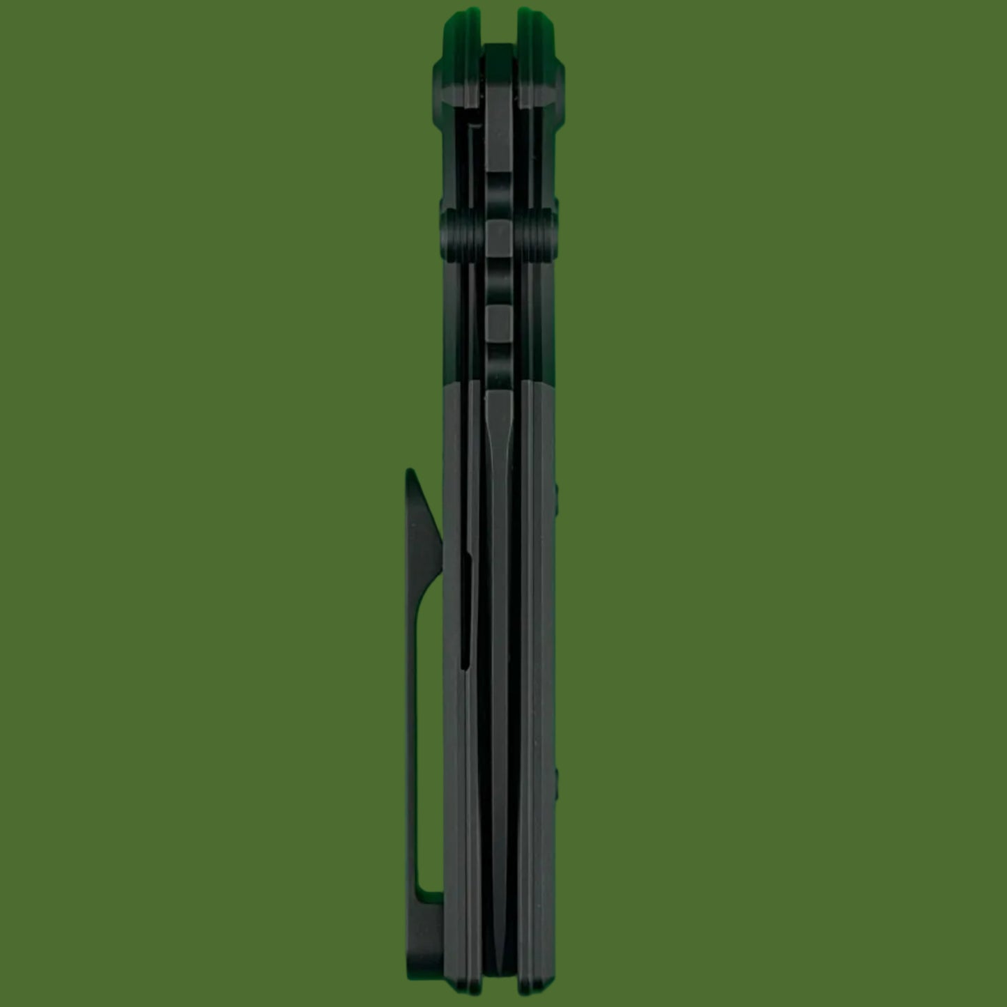 Chaves Blue Label NTAK Liner Lock Black Knurled Aluminum Handles Black Hardware (Black Tanto)