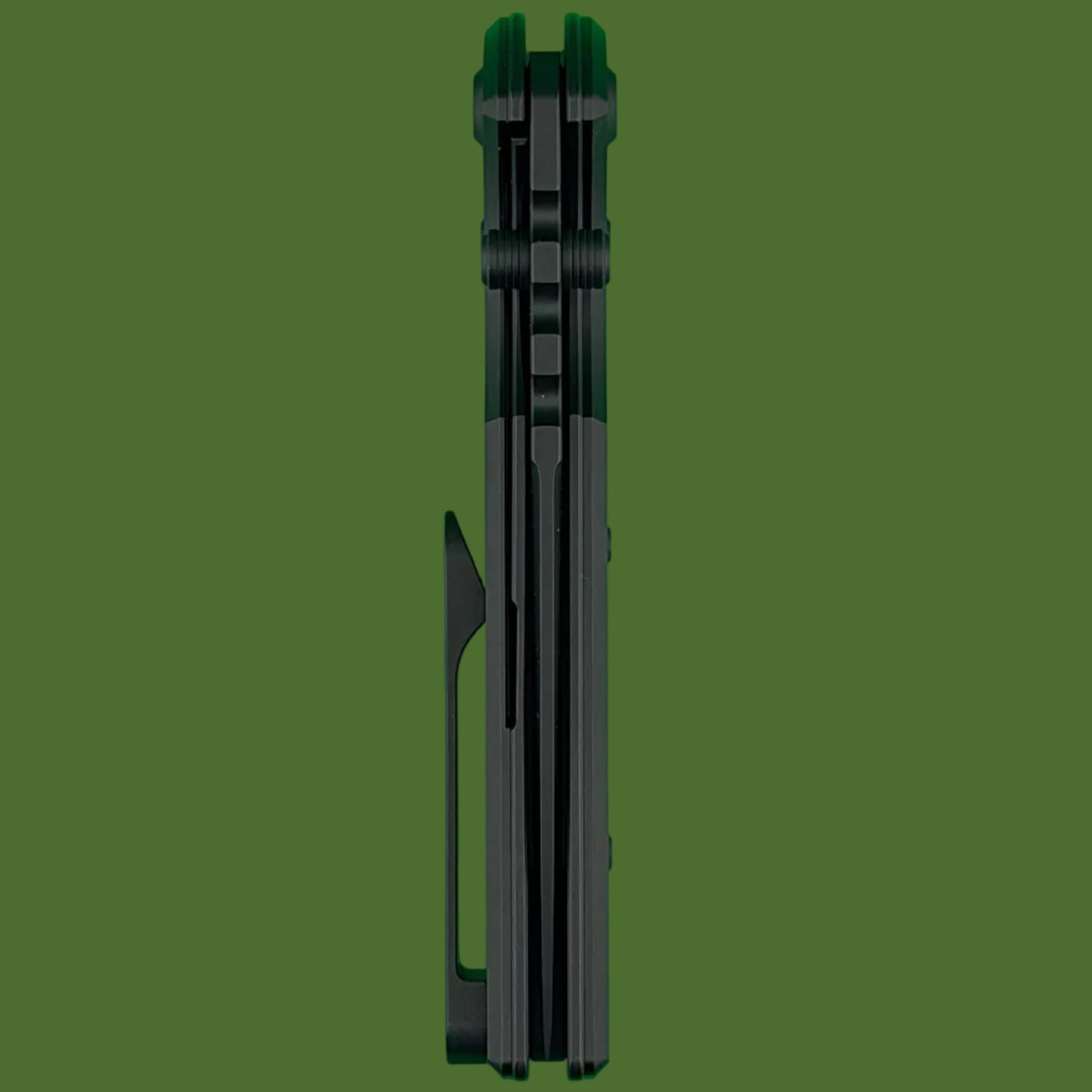 Chaves Blue Label NTAK Liner Lock Black Knurled Aluminum Handles Black Hardware (Black Drop Point)