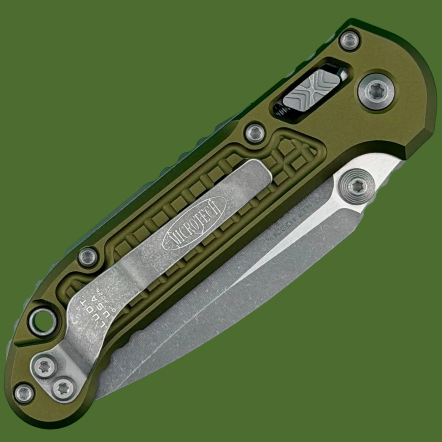 Microtech LUDT S/E Ram-Lok Frag OD Green Apocalyptic Standard 1135RL-10APFROD