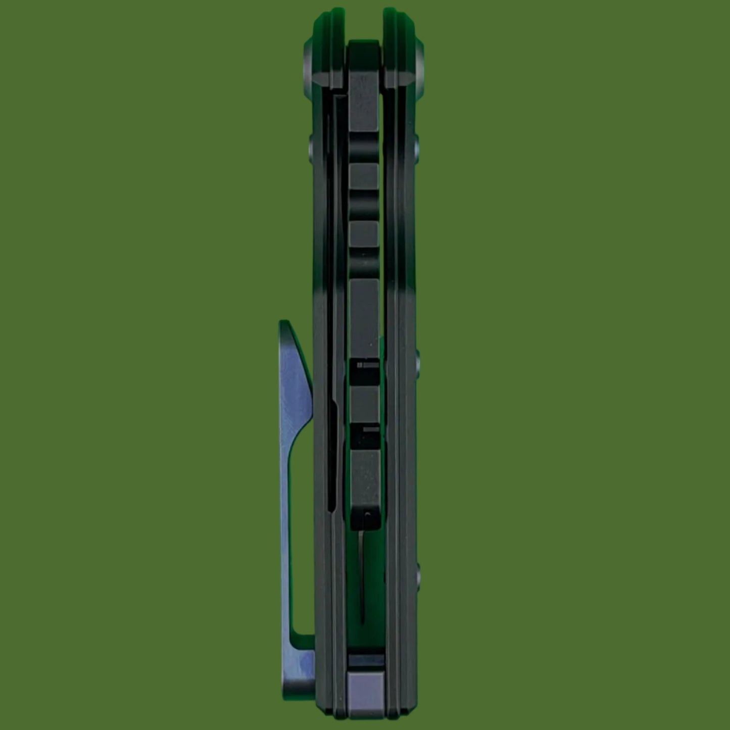 Chaves Blue Label CHUB Flipper Utility Knife Black Knurled Aluminum PVD Blade Carrier Purple Hardware