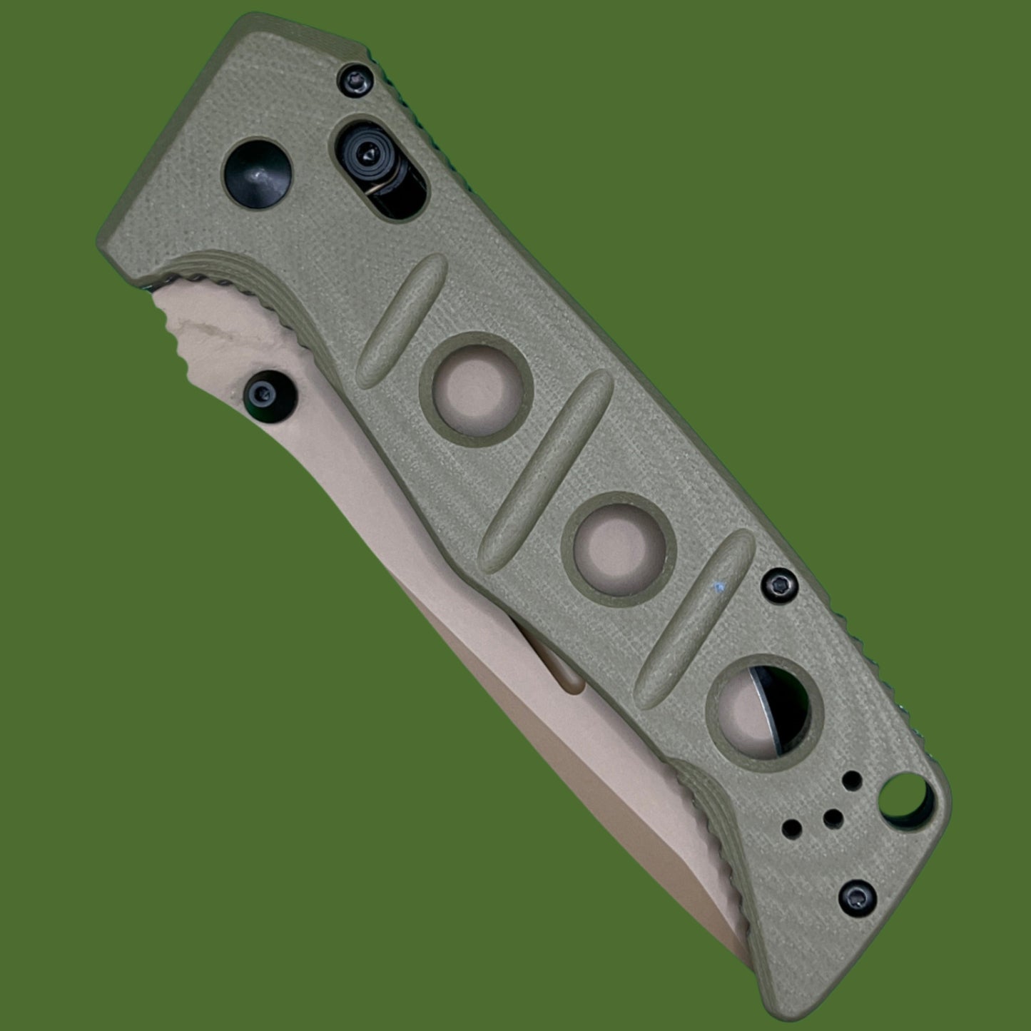 Benchmade Adamas Green/Tan 275FE-2