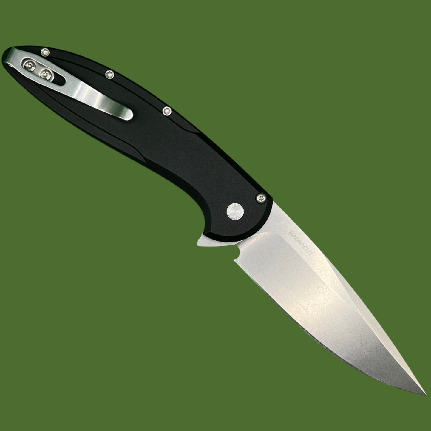Protech Cambria 2 Button Lock TechnoCarbo Red Inlay CF2101-LTDTC RED