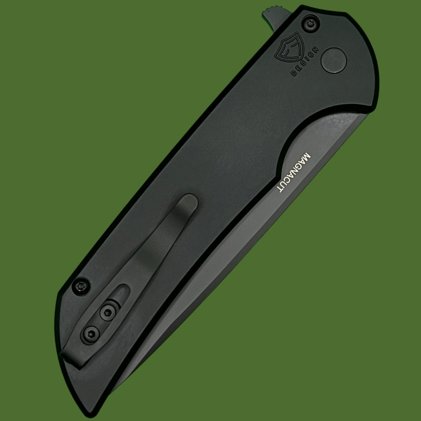 Protech Mordax Button Lock Black MX103