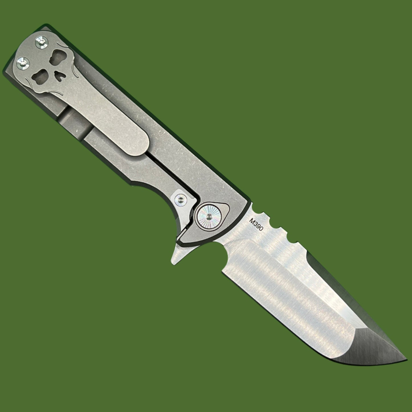Chaves T.A.K. Titanium Integral Flipper Drop Point