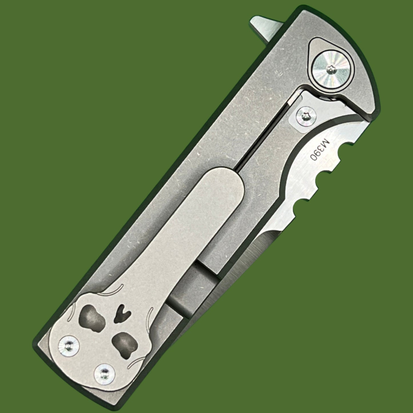 Chaves T.A.K. Titanium Integral Flipper Drop Point