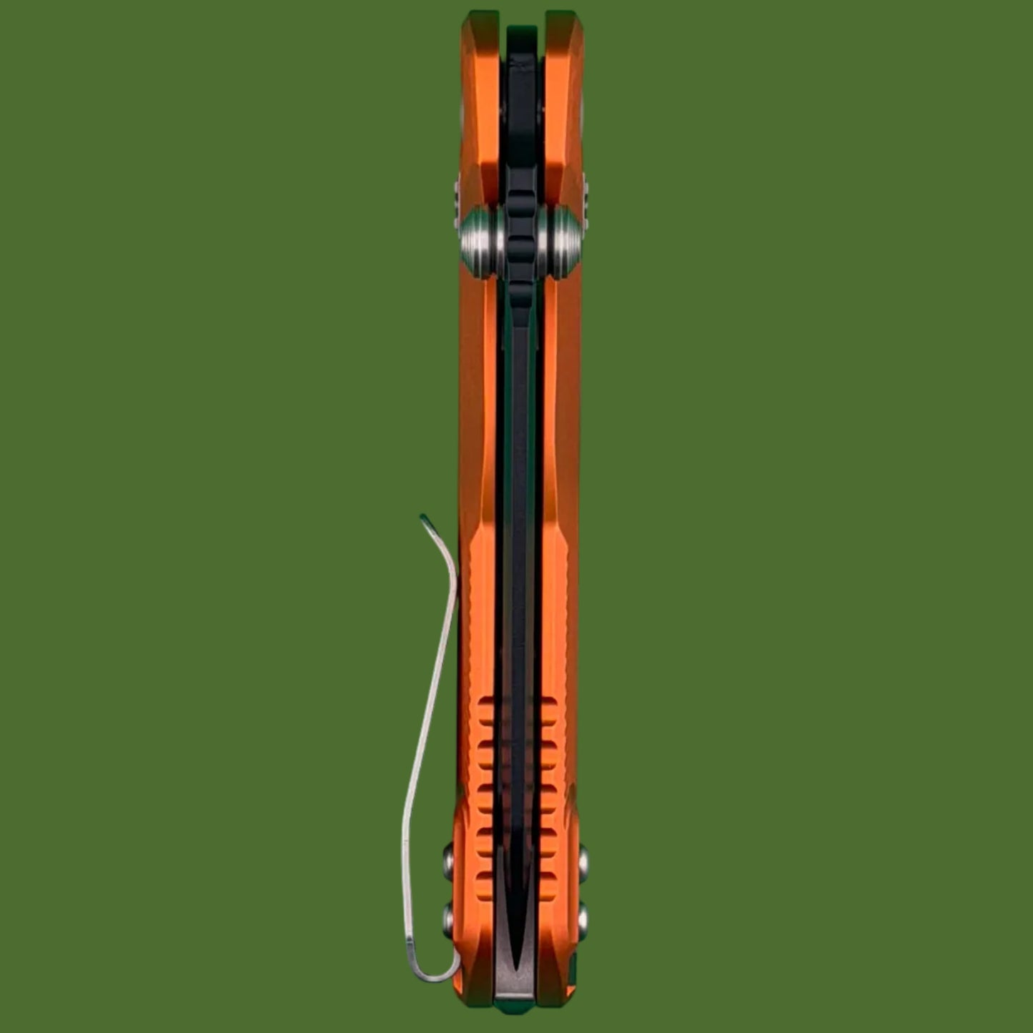 Microtech MSI Mini S/E Fluted Orange Aluminum Standard 210M-1FLOR
