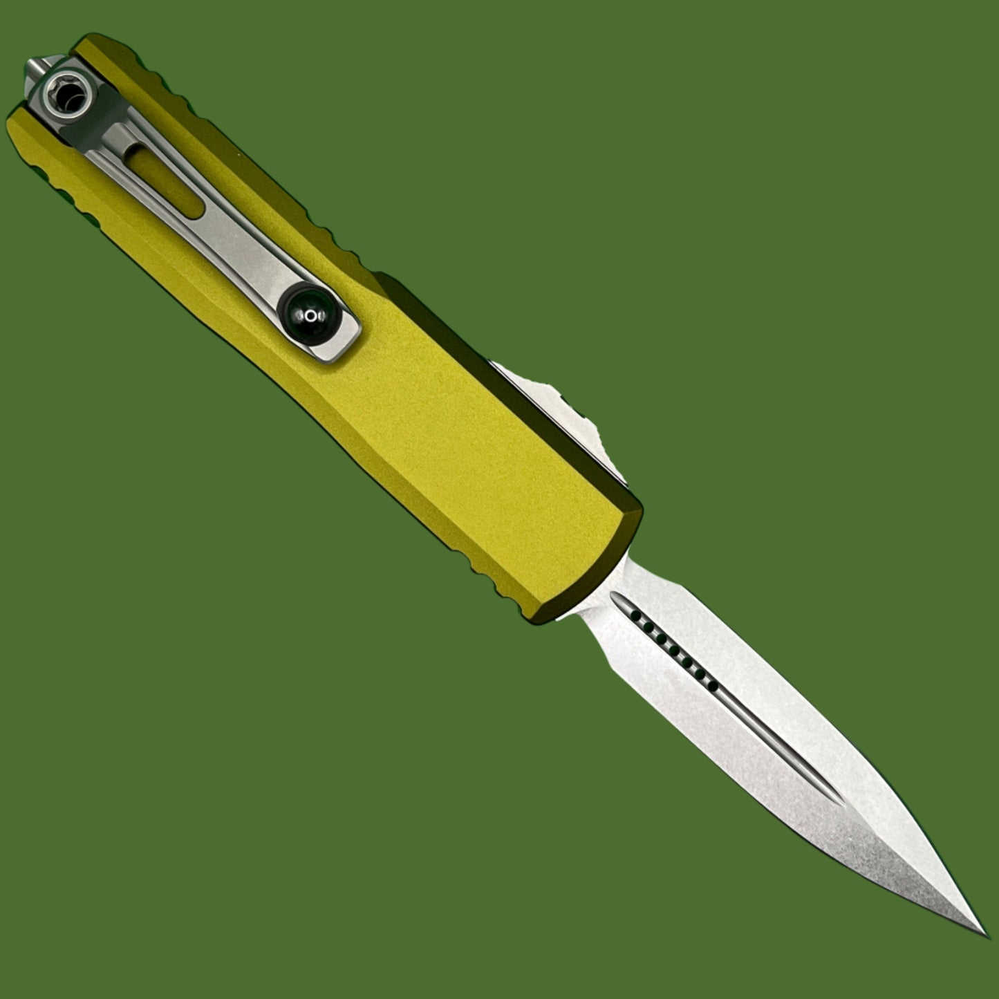 Microtech UTX-85 D/E Gen III OD Green Stonewash Standard 1232-10OD