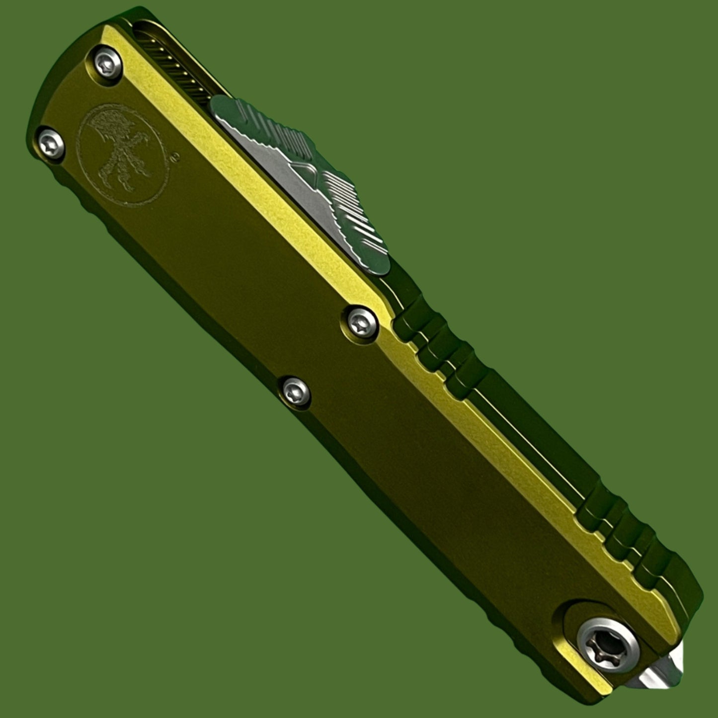 Microtech UTX-85 D/E Gen III OD Green Stonewash Standard 1232-10OD