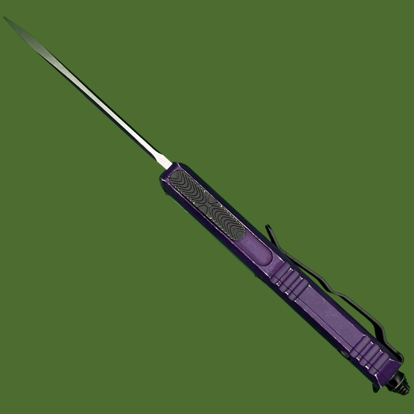 Microtech UTX-85 S/E Weathered Purple Standard 231-1WPU