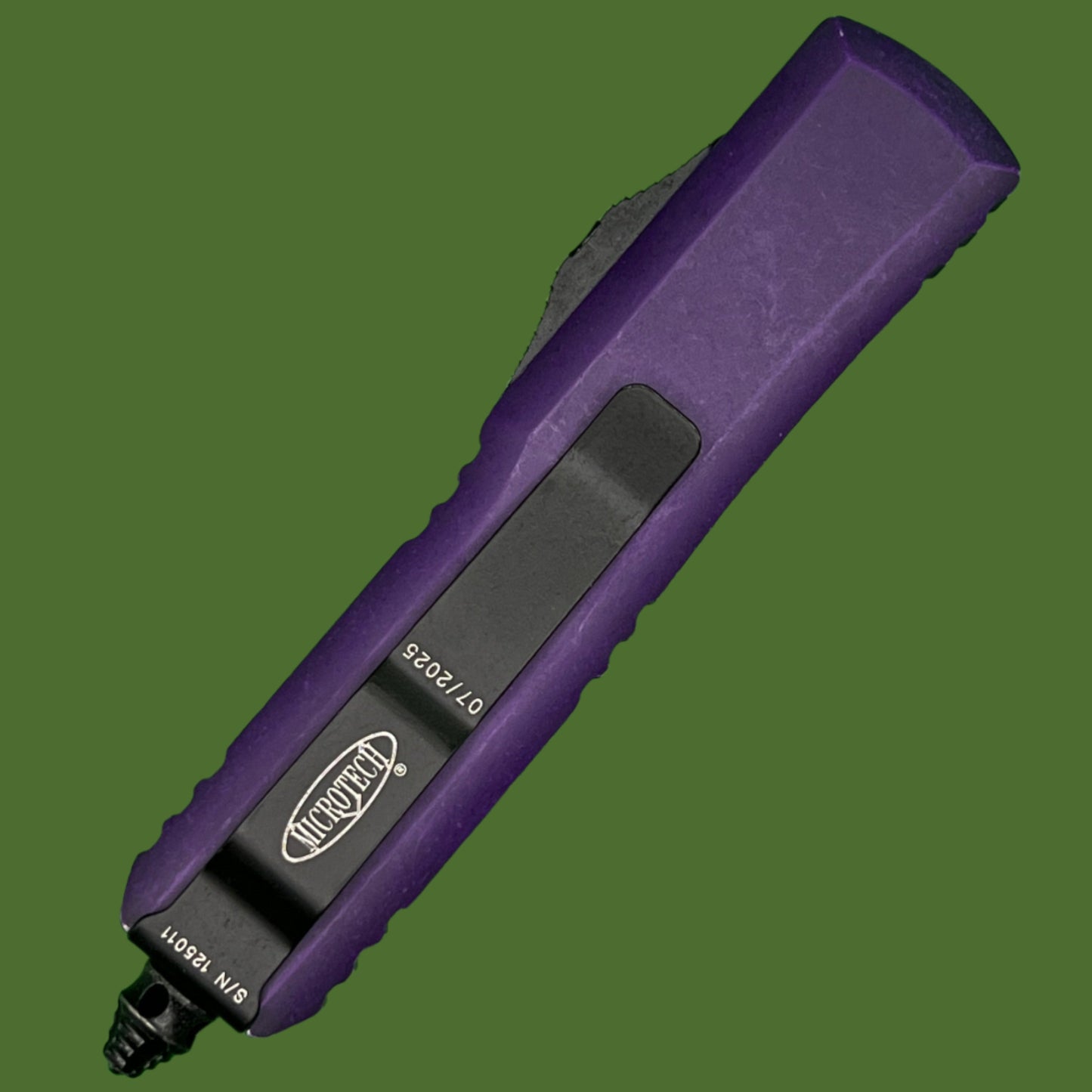 Microtech UTX-85 S/E Weathered Purple Standard 231-1WPU