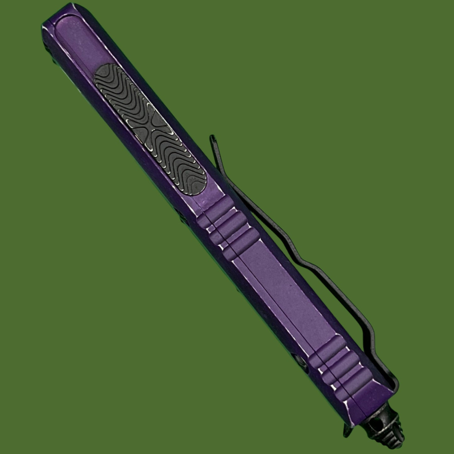 Microtech UTX-85 S/E Weathered Purple Standard 231-1WPU