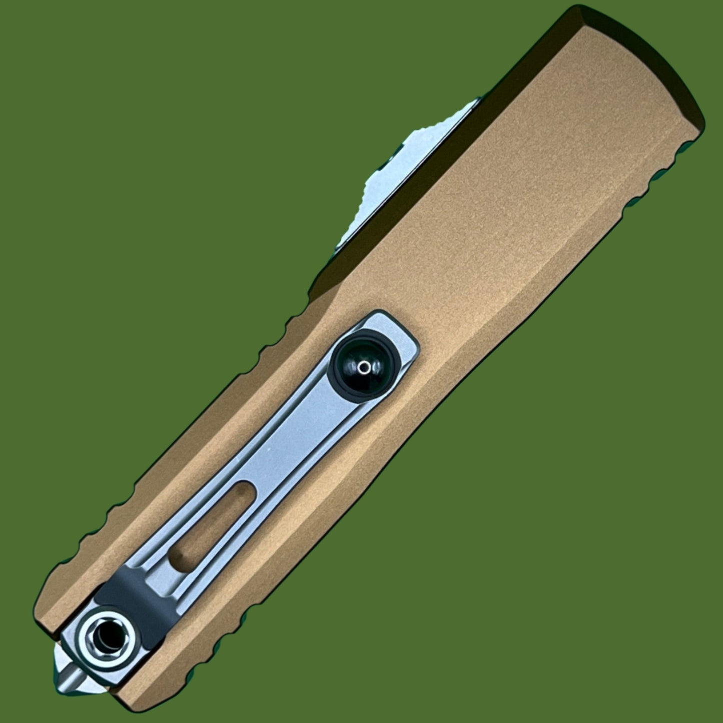 Microtech UTX-85 D/E Gen III Tan Stonewash Standard 1232-10TA