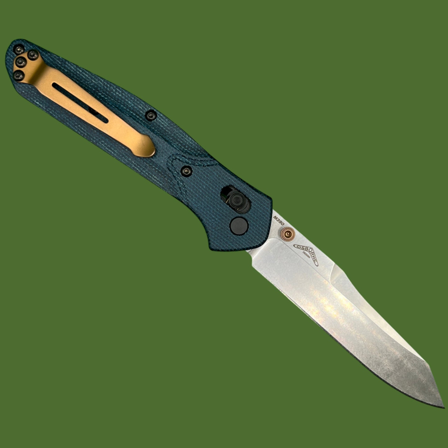 Benchmade Osborne 940-04 M390 Denim Micarta