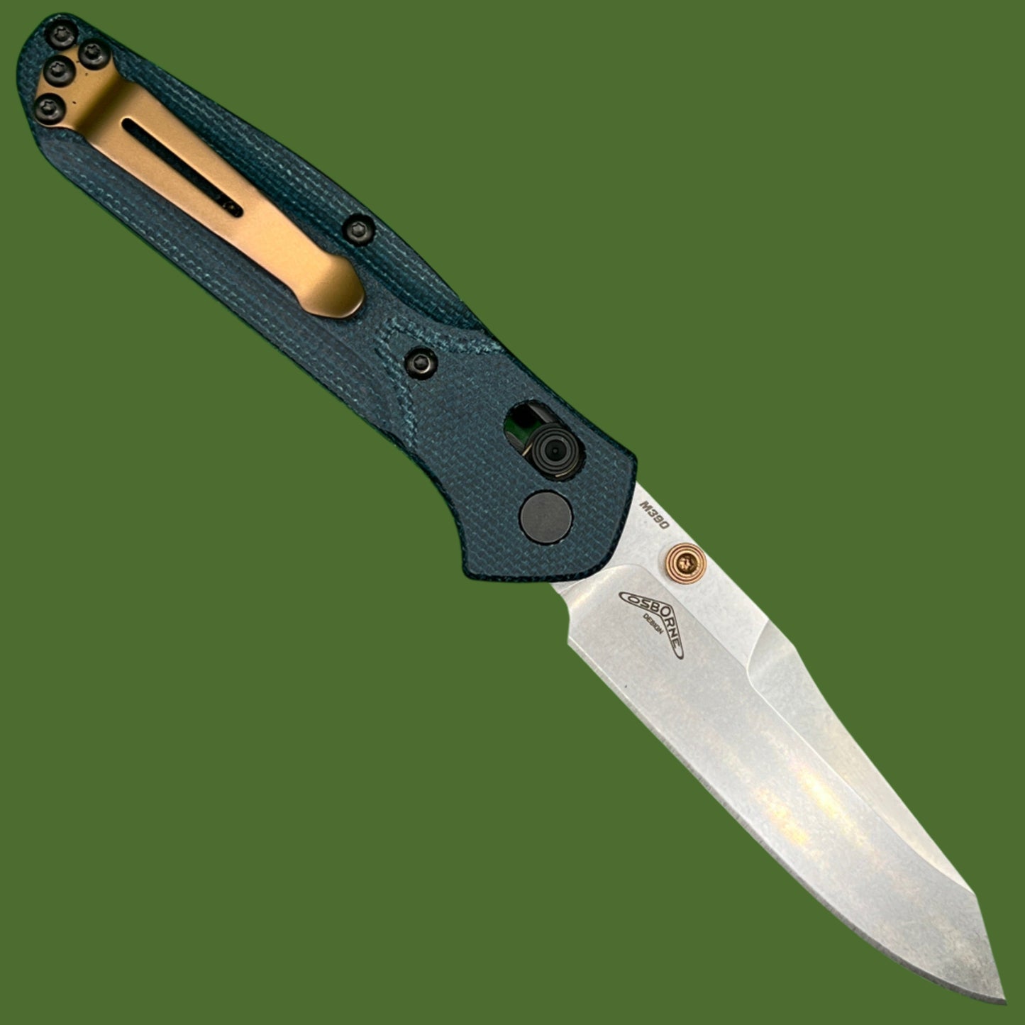 Benchmade Mini Osborne 945-04 M390 Denim Micarta