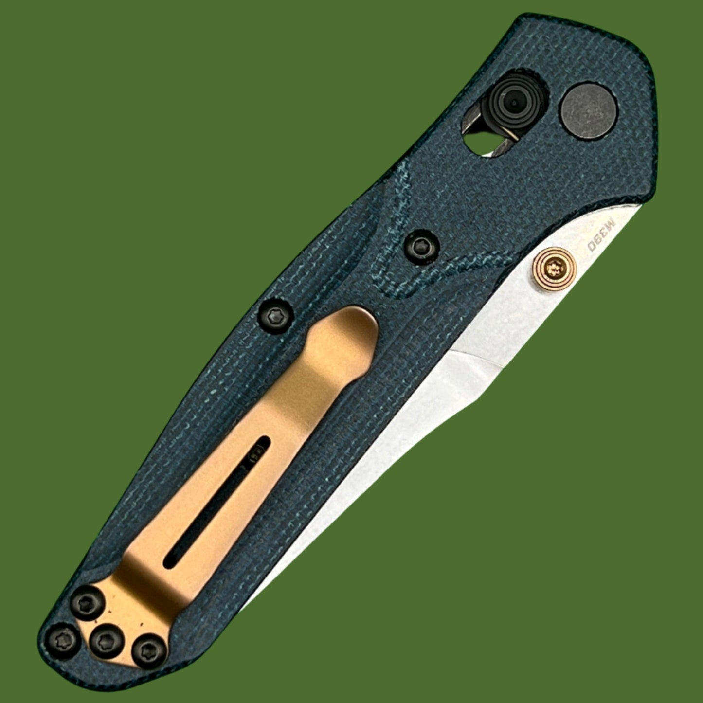 Benchmade Mini Osborne 945-04 M390 Denim Micarta