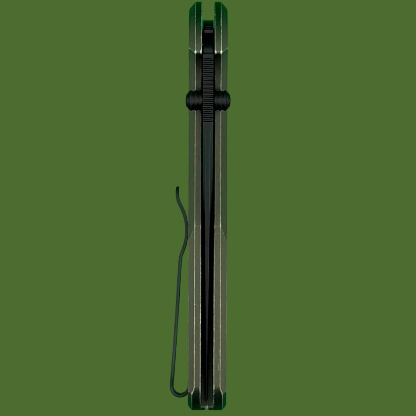Protech Peace Neighbor Avalon Button Lock Battleworn OD Green Handle DLC Blade PN1103-BWGREEN