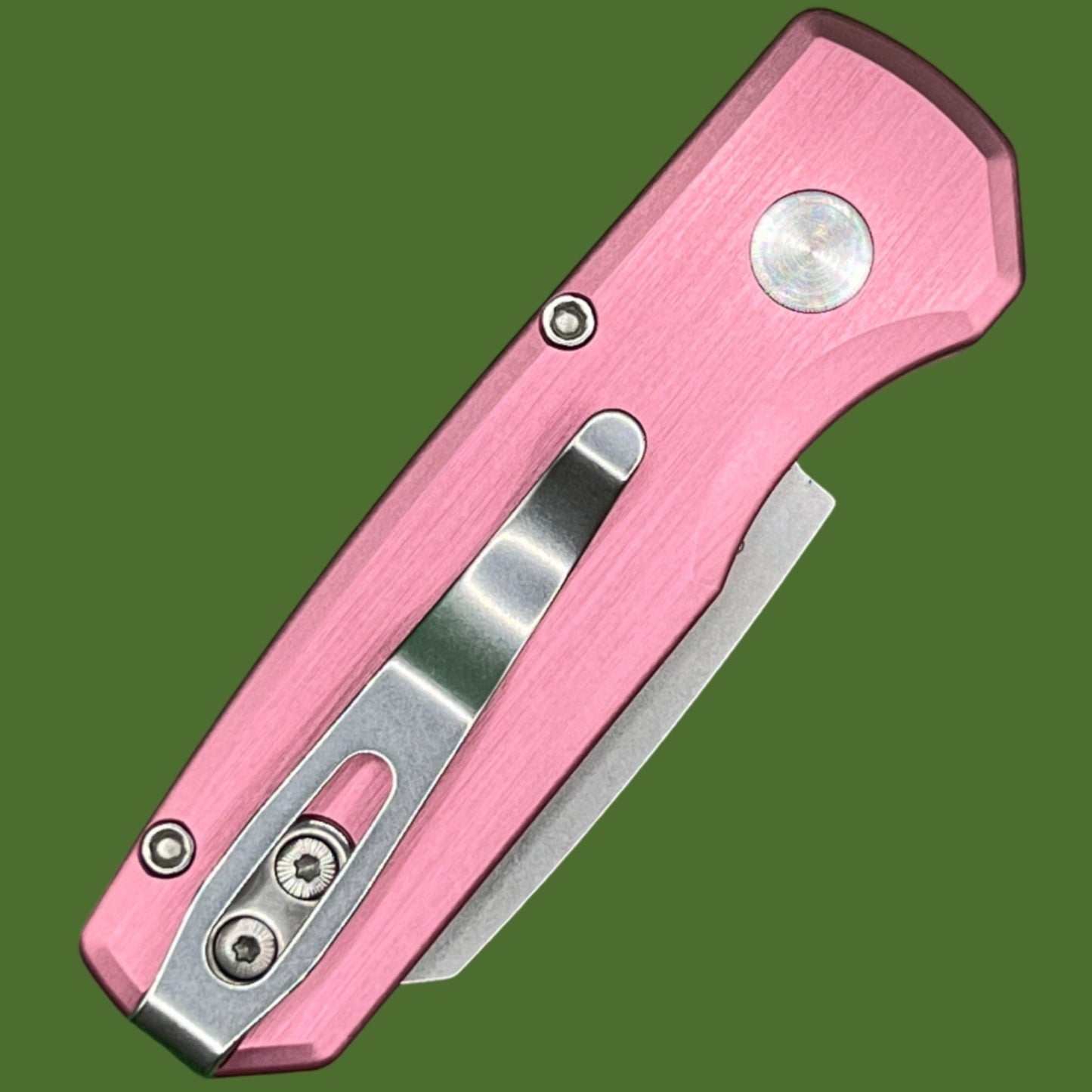 *Pre-Owned* Protech Runt 5 Auto Pink Aluminum