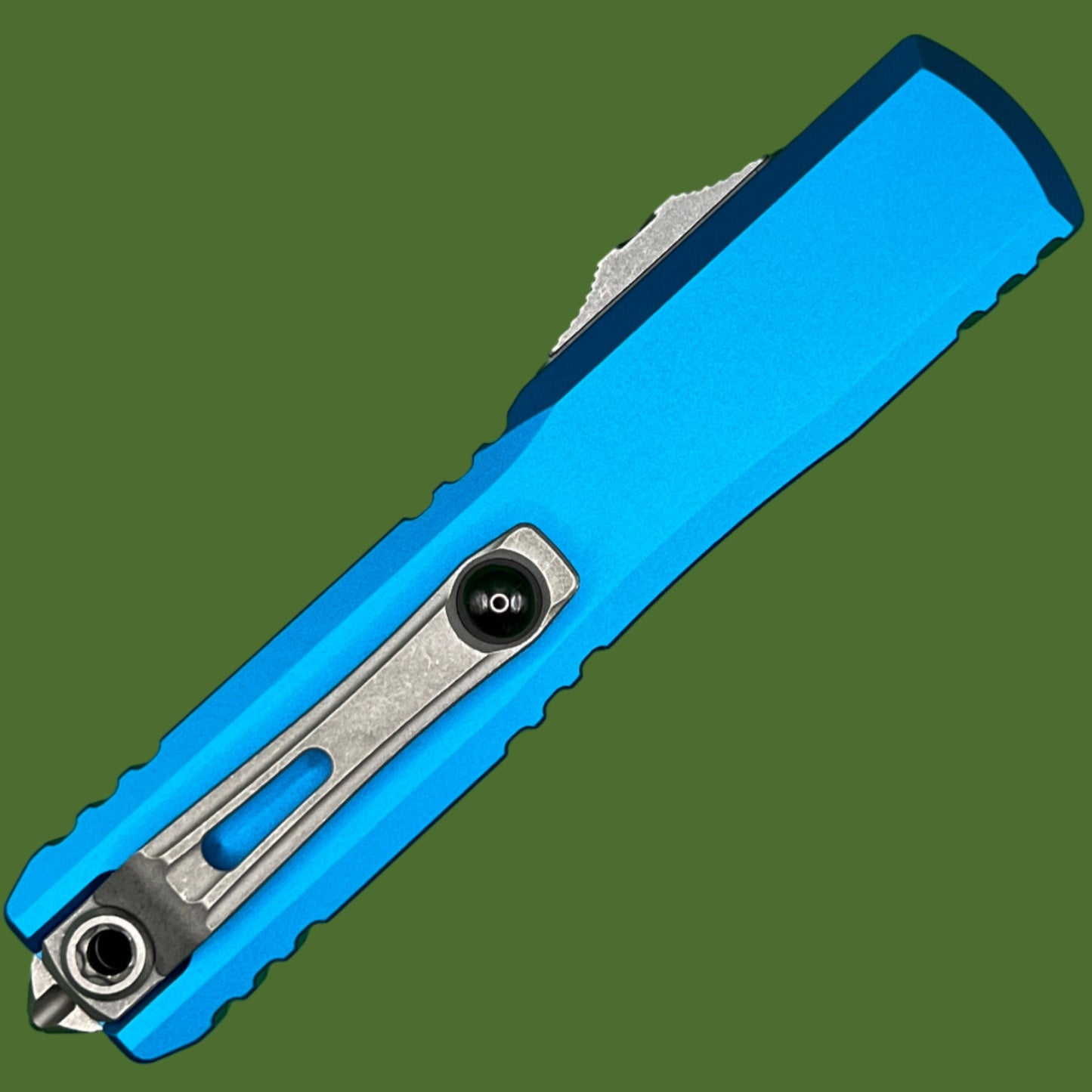 Microtech Ultratech D/E Gen IV Blue Apocalyptic Standard 11224-10APBL