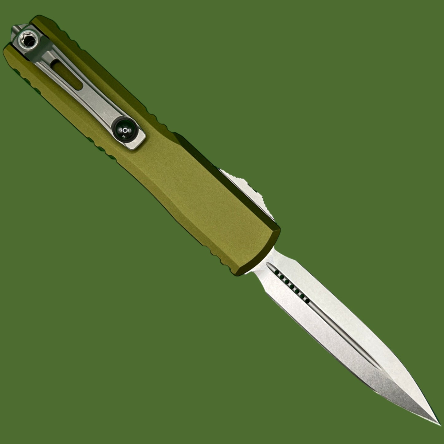 Microtech Ultratech D/E Gen IV OD Green Stonewash Standard 11224-10OD