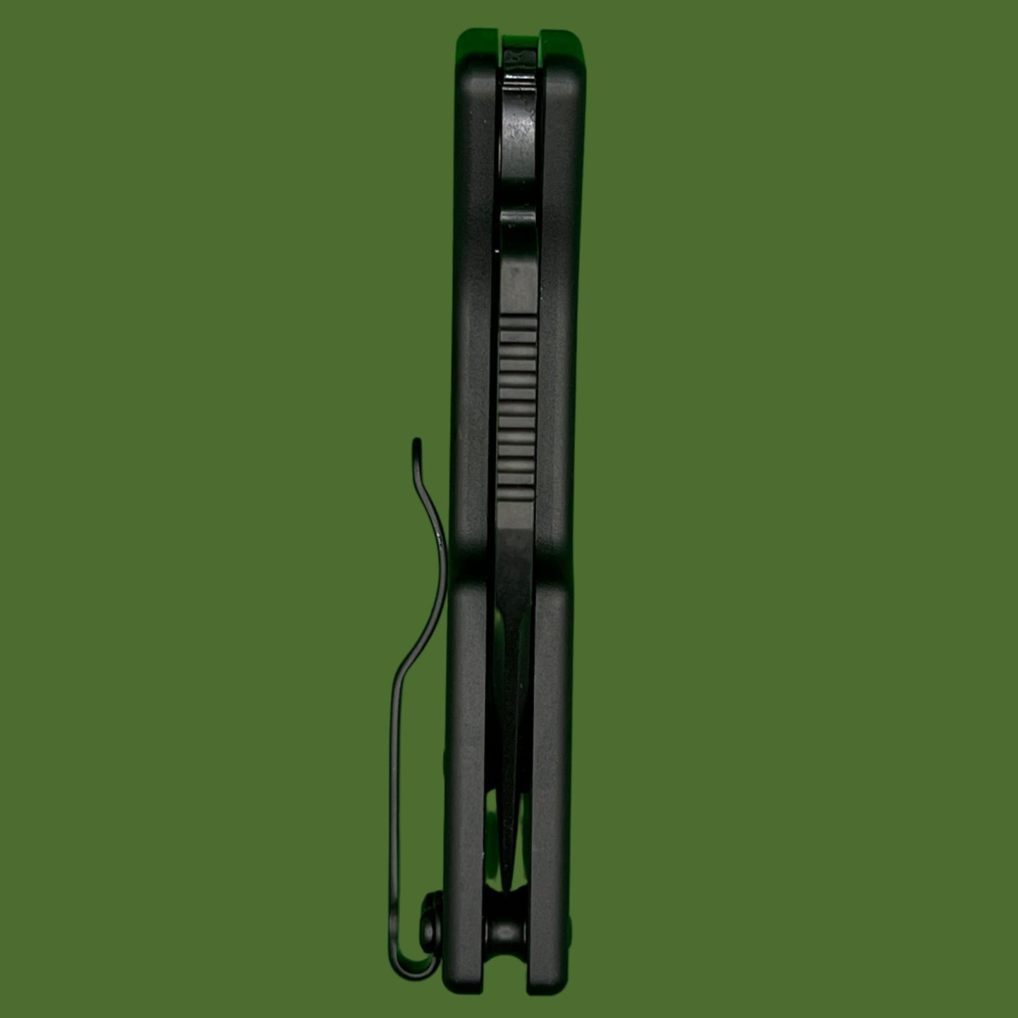 Demko Nano Shark Stealth Clip Point Black Aluminum