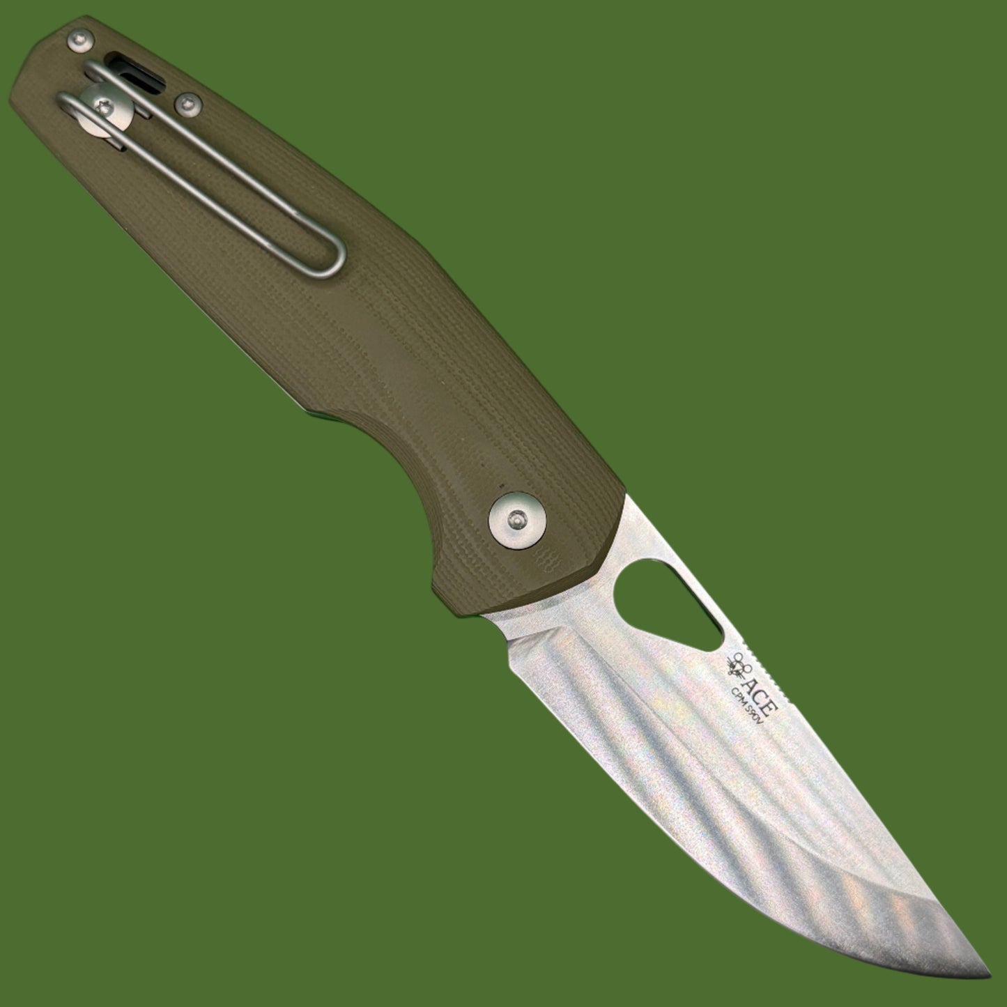 GiantMouse ACE Nimbus V3 Scandi Grind Green G-10
