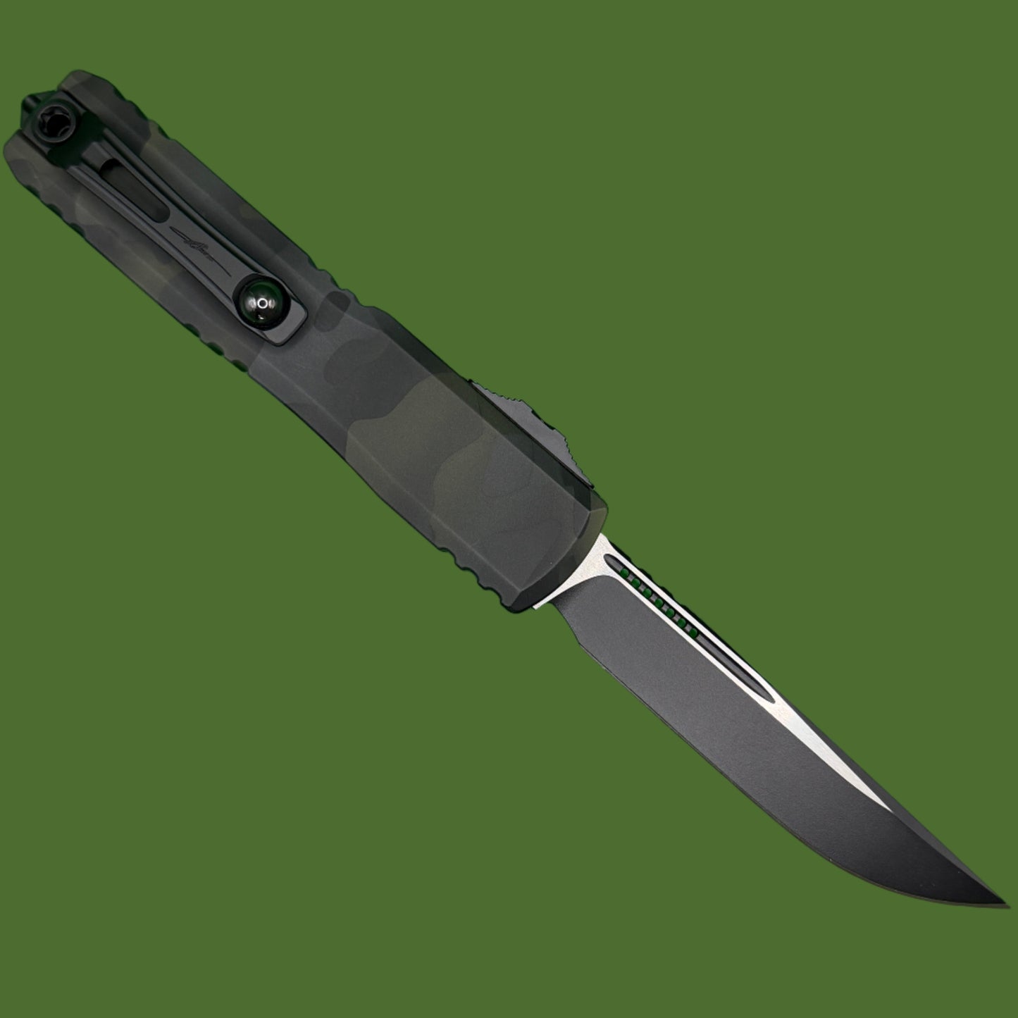 Microtech Ultratech ZBP S/E Springfield EDC Exclusive Dark Forest Camo Signature Series