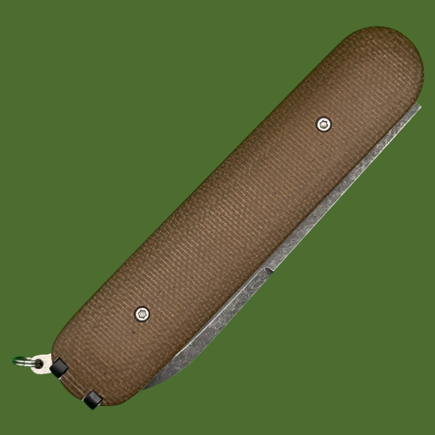 *Pre-Owned* Chuck Gedraitis Switch Army Switchblade Green Canvas Micarta