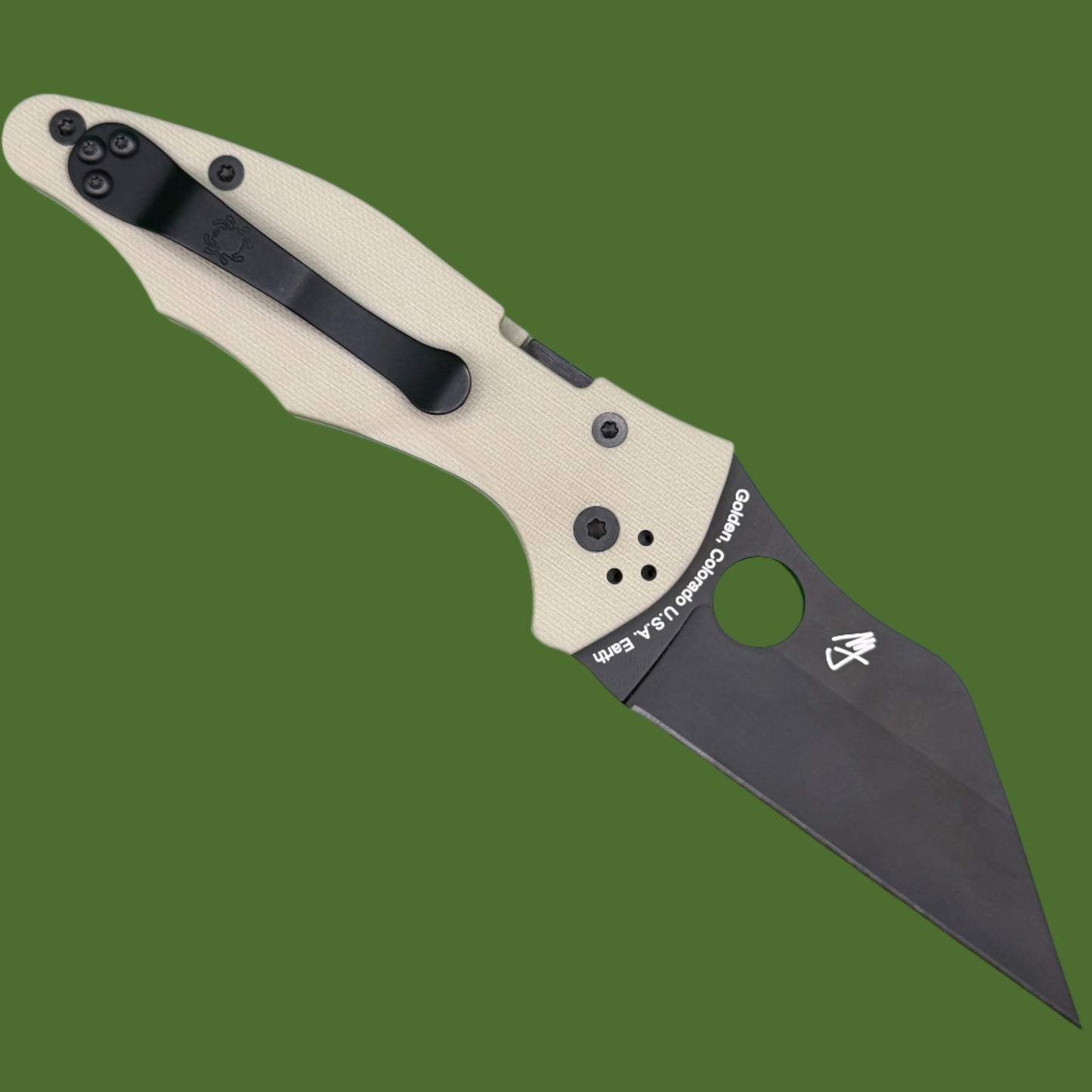 *Pre-Owned* Spyderco Yojimbo 2 Tan/Black Exclusive
