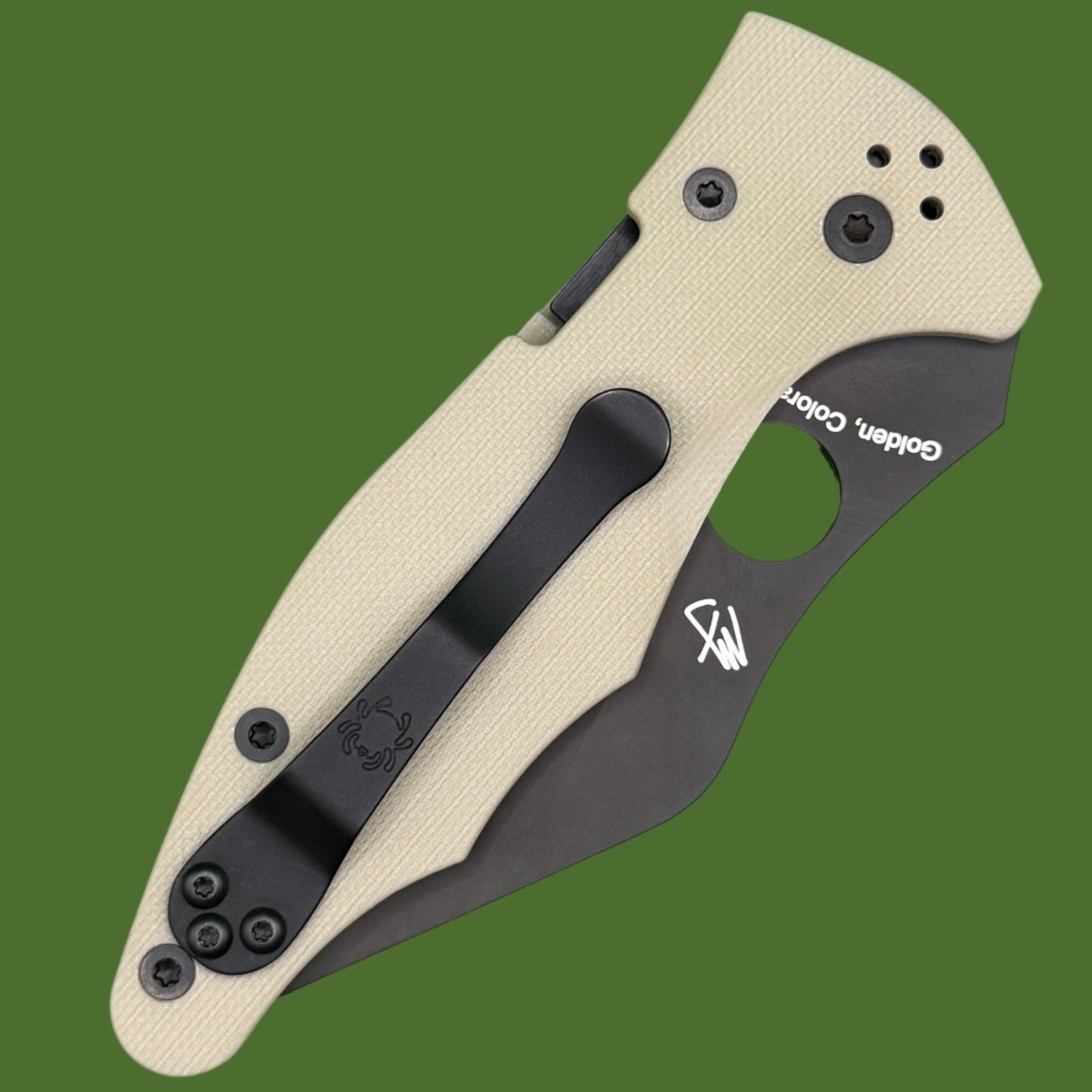 *Pre-Owned* Spyderco Yojimbo 2 Tan/Black Exclusive