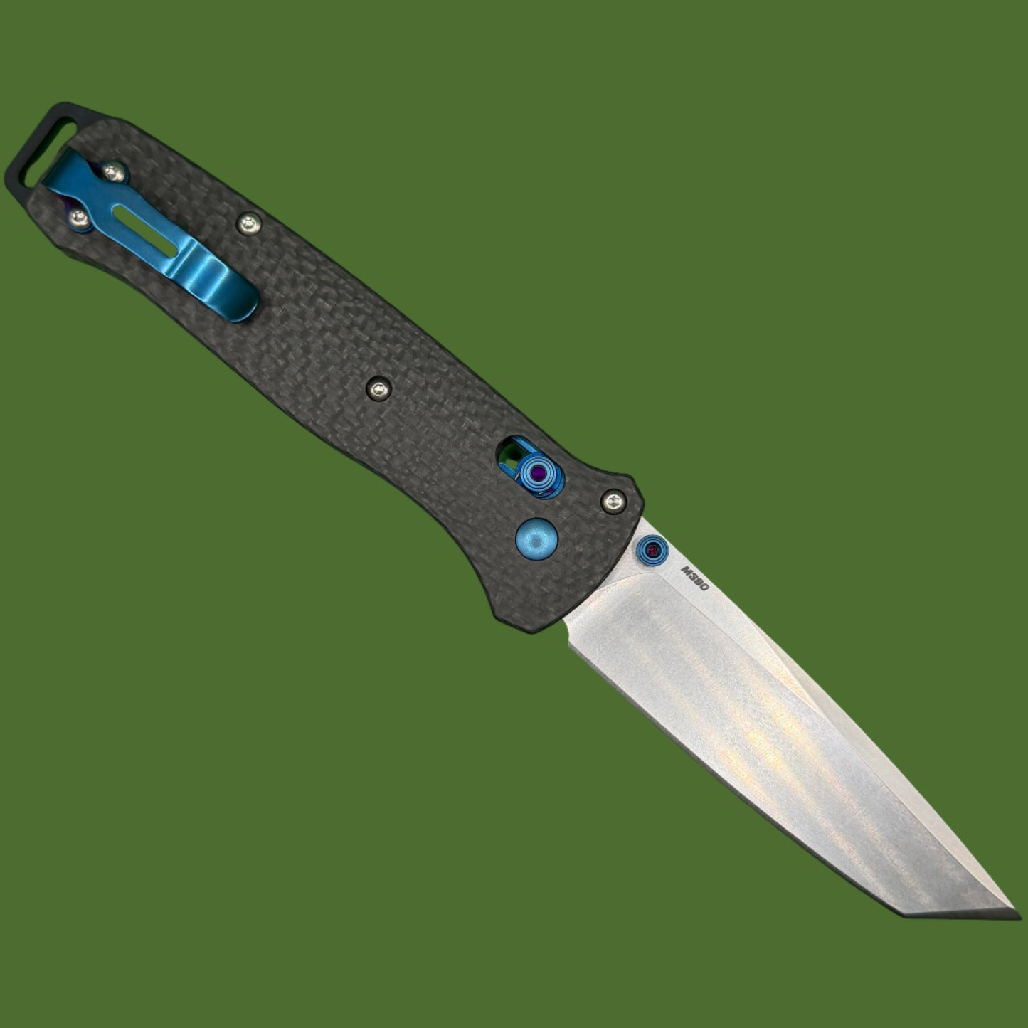 Benchmade Bailout Carbon Fiber, Stonewash M390 Blade 537-09
