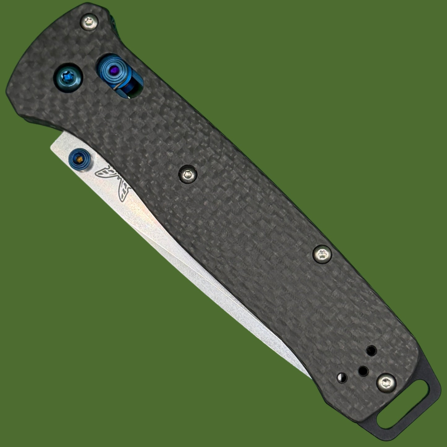 Benchmade Bailout Carbon Fiber, Stonewash M390 Blade 537-09