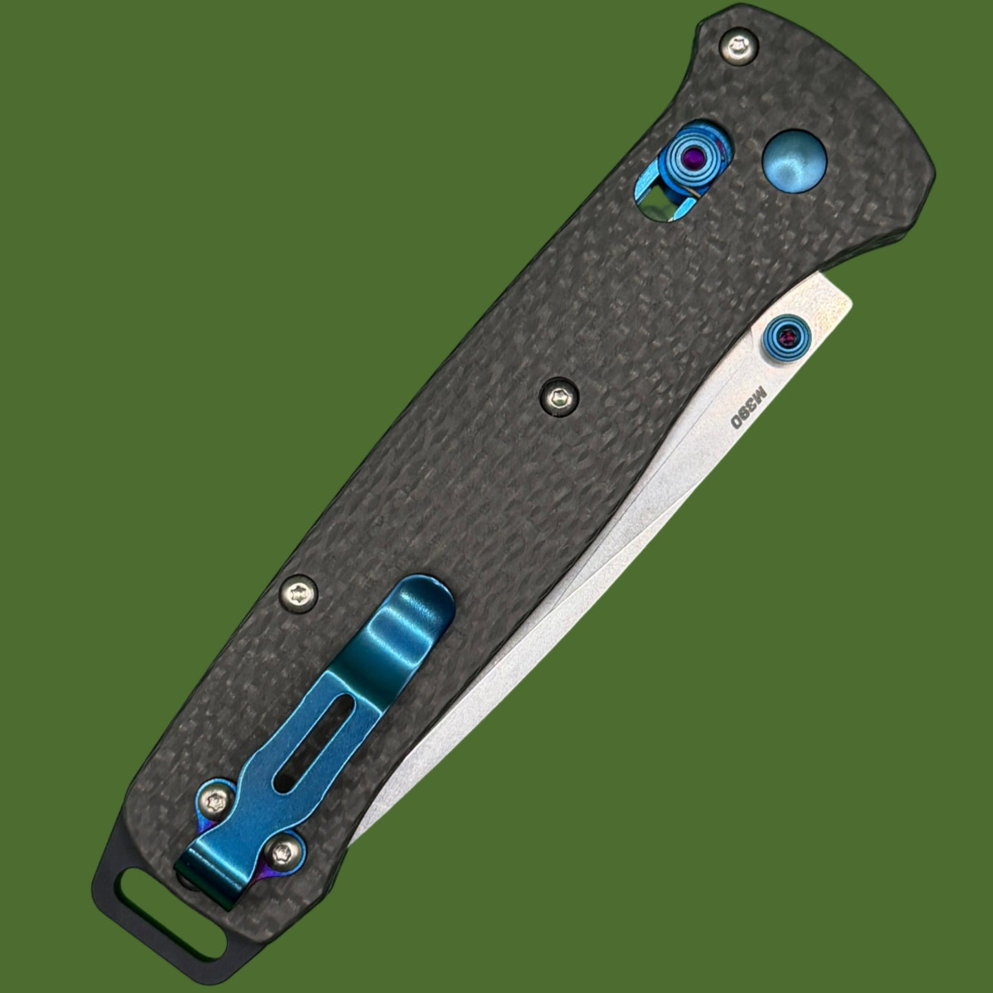 Benchmade Bailout Carbon Fiber, Stonewash M390 Blade 537-09