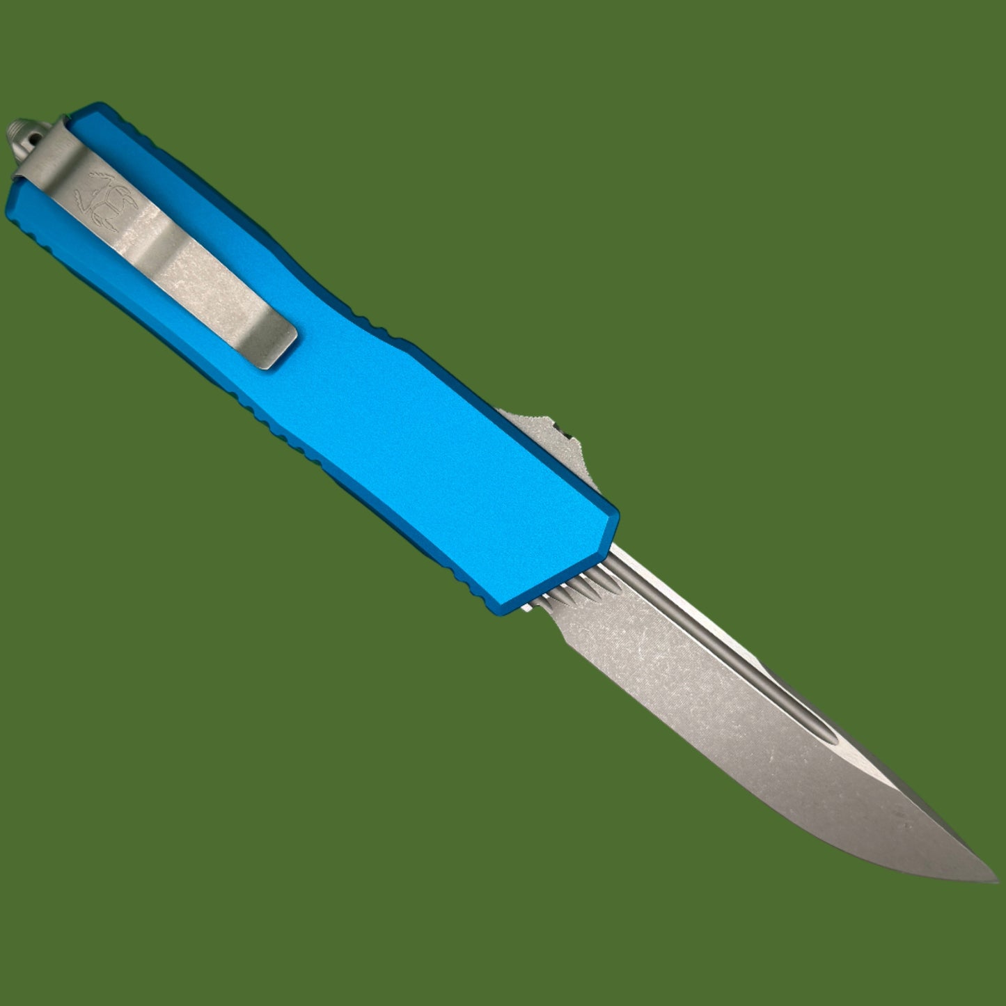 Microtech Scarab II Executive S/E Gen III Blue Apocalyptic Standard 1176-10APBL