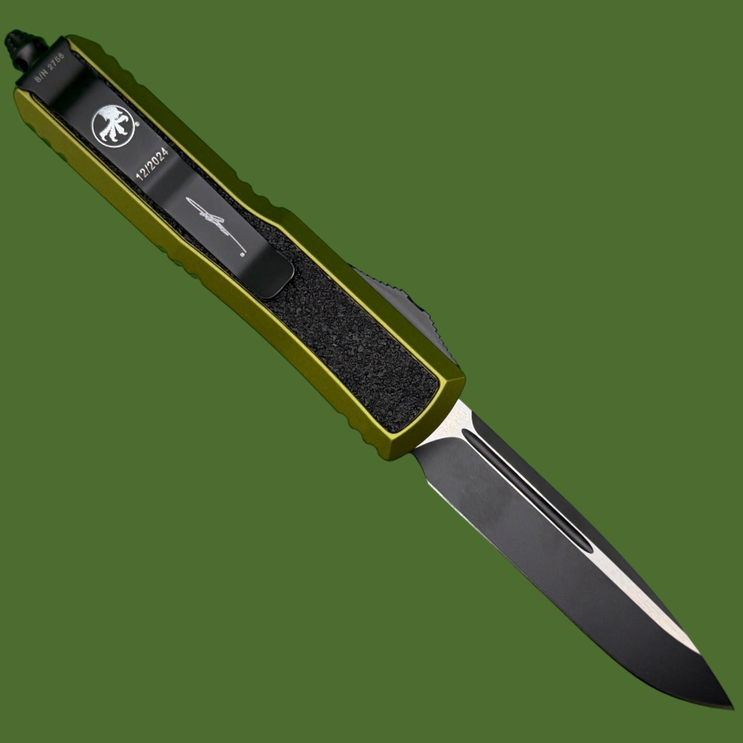 *Pre-Owned* Microtech Daytona S/E Signature Series OD Green Standard 124-1ODS