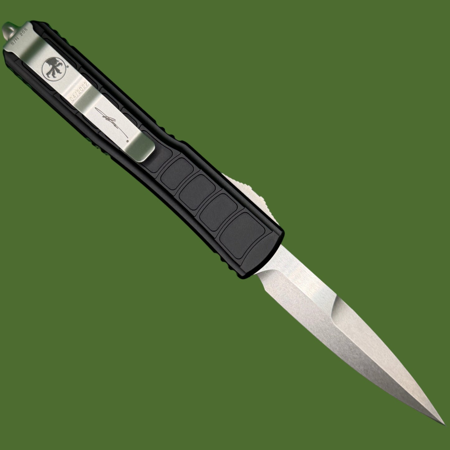 *Pre-Owned* Microtech Ultratech II Bayonet Signature Series Stonewash Standard 120II-10S