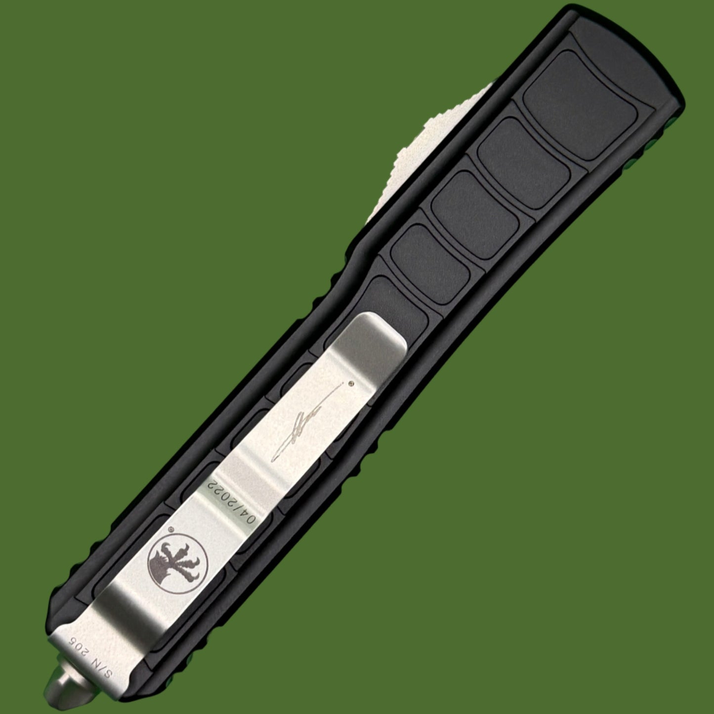 *Pre-Owned* Microtech Ultratech II Bayonet Signature Series Stonewash Standard 120II-10S