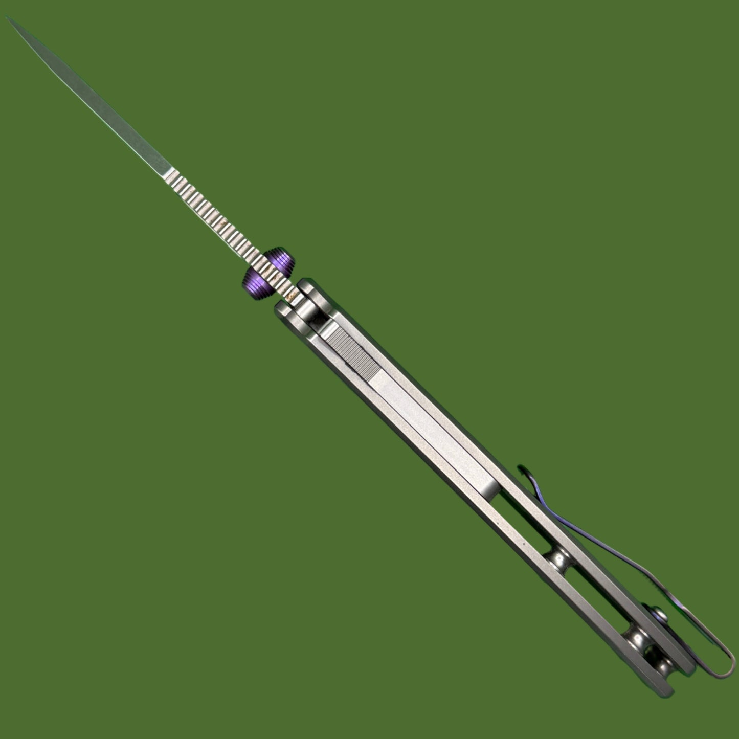 *Pre-Owned* Demko AD20.5 Smooth Titanium (Modified Thumb-studs and Clip)