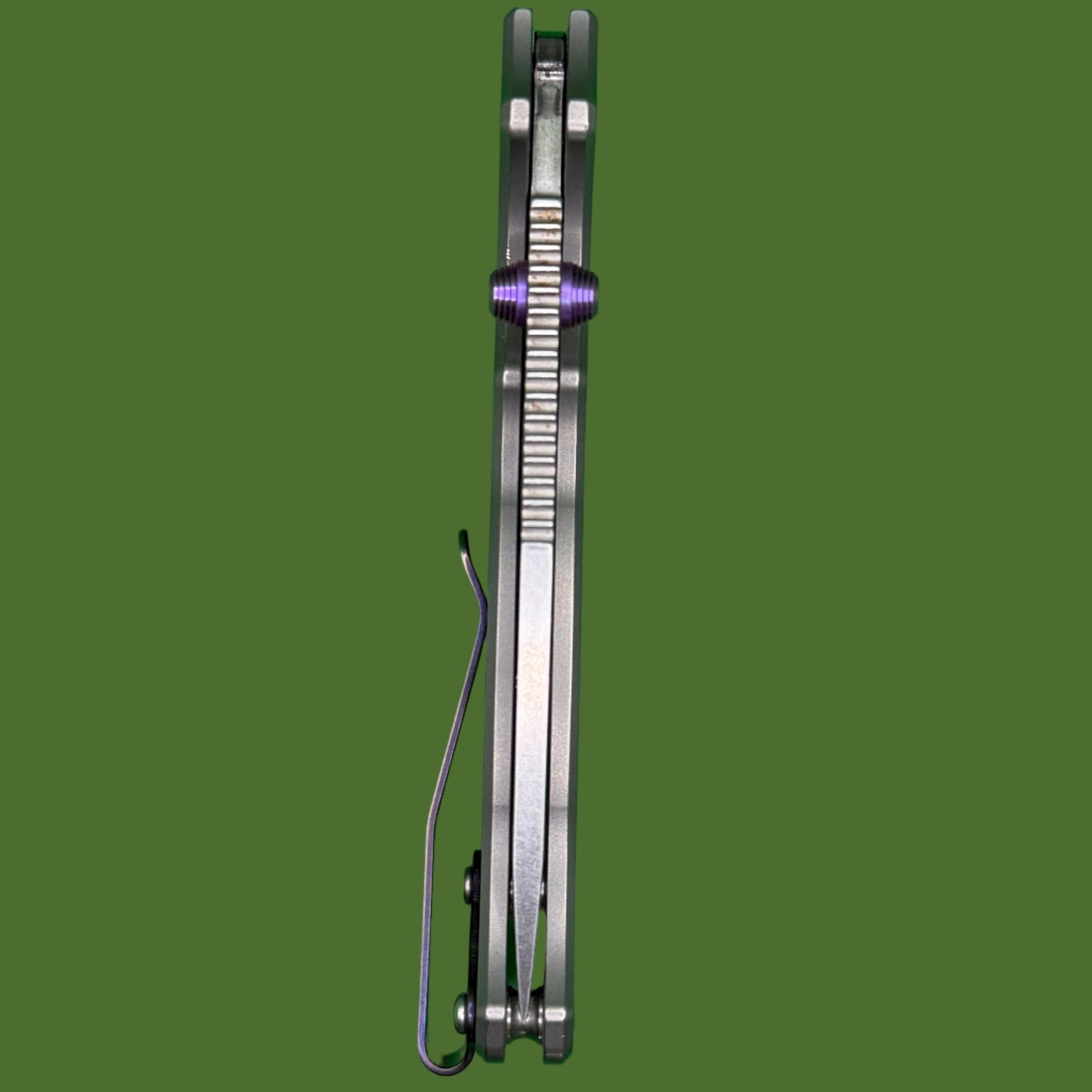 *Pre-Owned* Demko AD20.5 Smooth Titanium (Modified Thumb-studs and Clip)