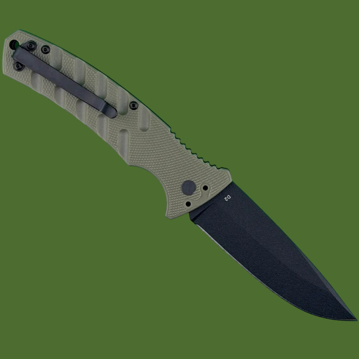 Boker Large Strike Auto Green Grivory (Black D2)