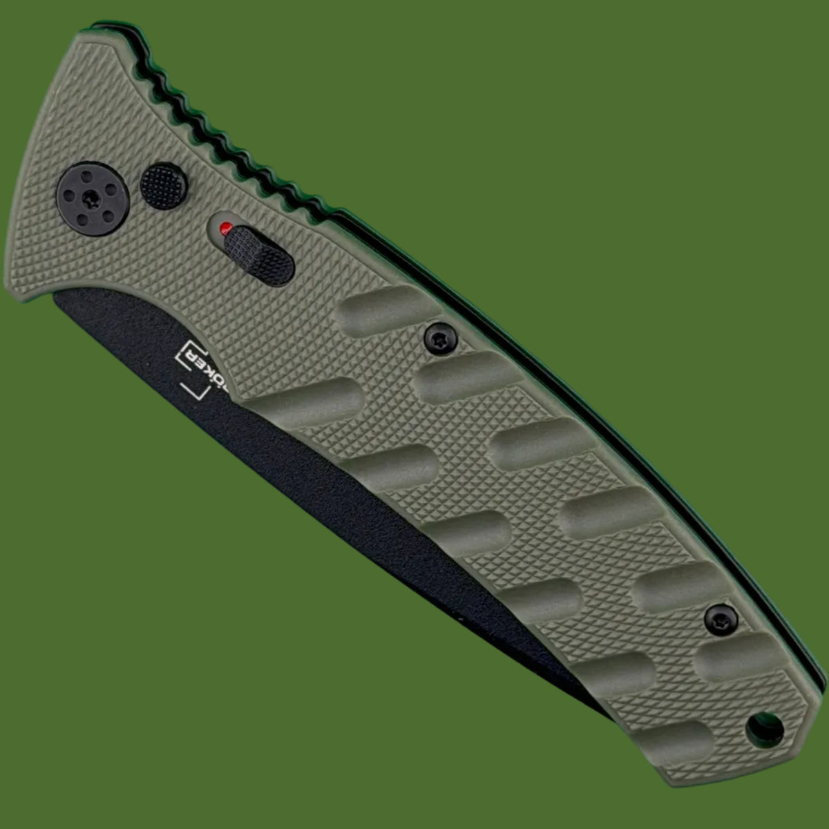 Boker Large Strike Auto Green Grivory (Black D2)