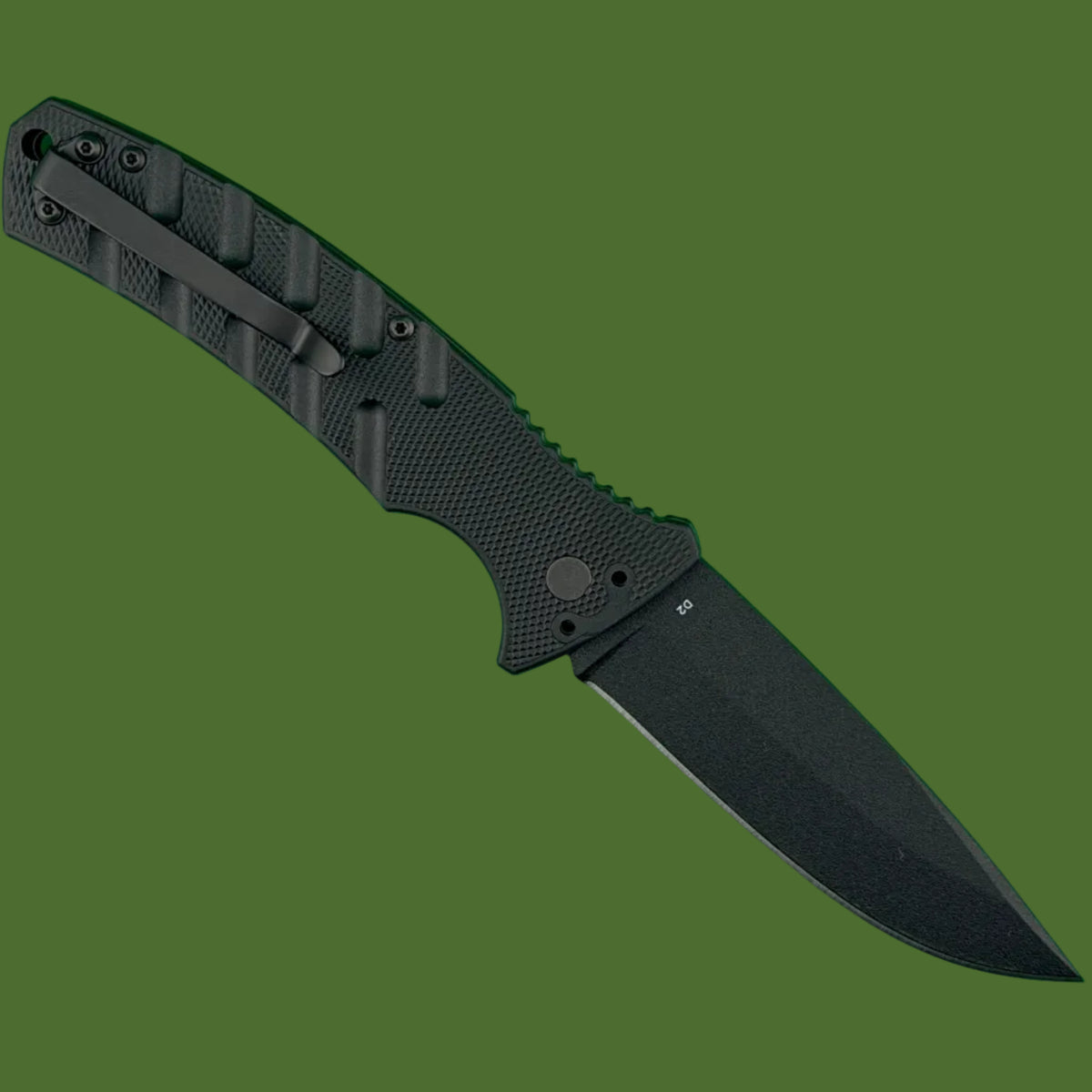 Boker Large Strike Auto Black Grivory (Black D2)