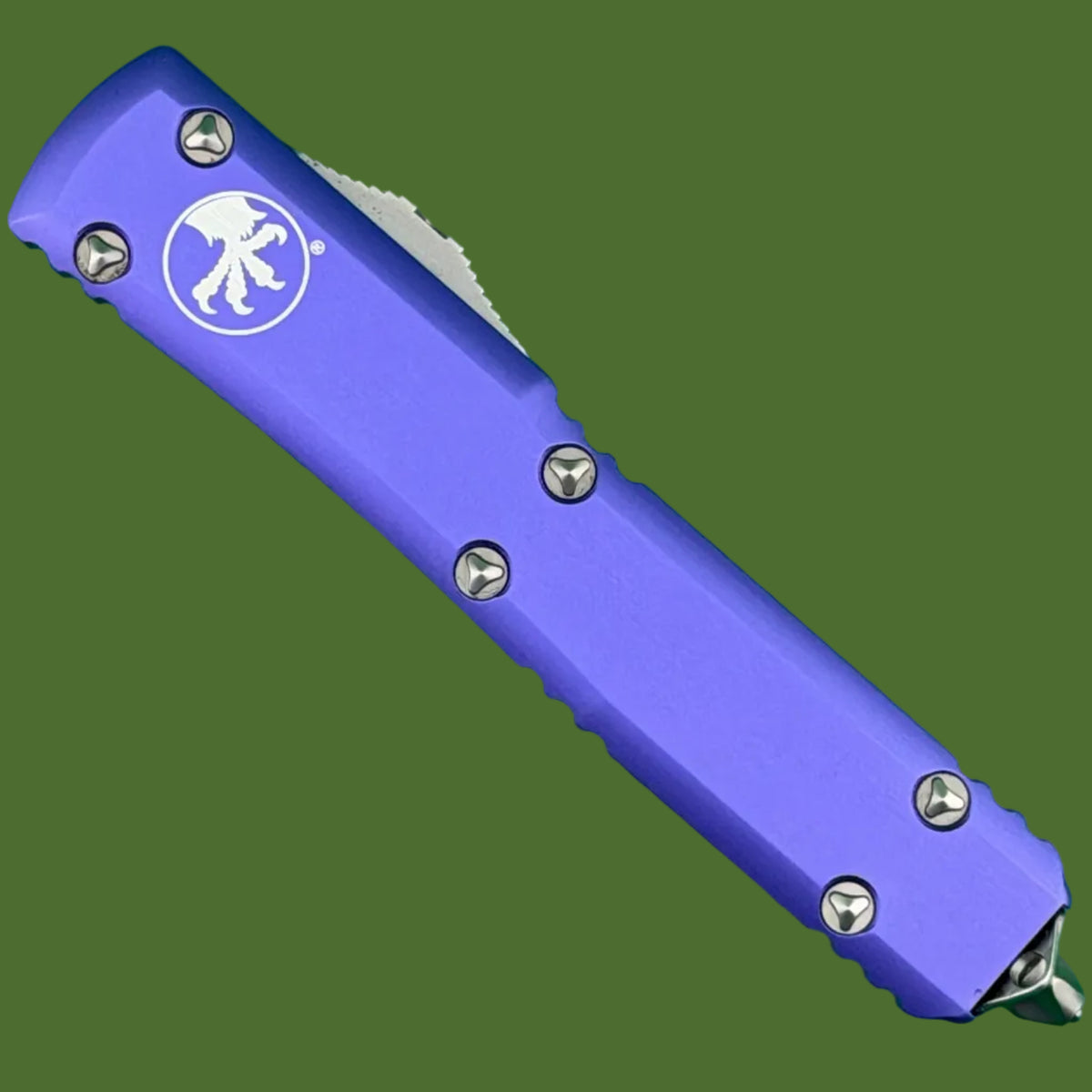 *Pre-Owned* Microtech Ultratech S/E Purple Stonewash Standard 121-10PU