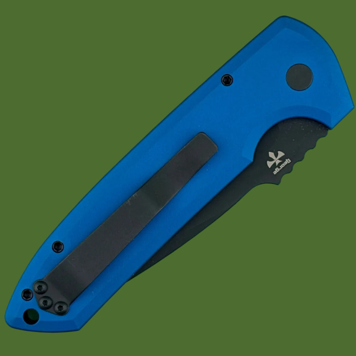 *Pre-Owned* Protech Rockeye PVK Exclusive Blue Aluminum 3V